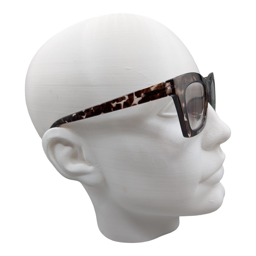 Amomomaeyewear Tortoise Shell Square Reading Glasses AM6042 C8 +1.75 Blue Light - Picture 2 of 5